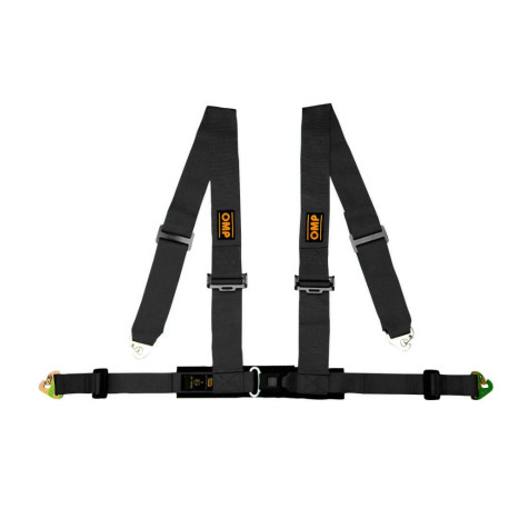 Centuri de siguranță și accesorii Centuri de siguranta in 4 puncte OMP RACING 4M ECE 16-08, negre | race-shop.ro