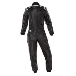 Combinezon de karting pentru copii cu omologare CIK-FIA OMP KS-4, negru