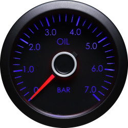 Ceas indicator RACES VW Series - presiune ulei - rosu/albastru