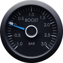 Ceas indicator RACES VW Series - presiune turbo (1-3BAR, mecanic) - albastru/alb