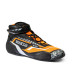 Pantofi de karting Sparco K-Rock 2025 negru/portocaliu fluo