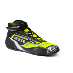 Pantofi de karting Sparco K-Rock 2025 negru/galben fluo