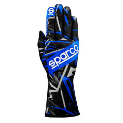 Mănuși de curse Sparco K-Rookie, negru/albastru