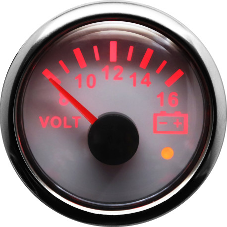 RACES Marine Ceas indicator RACES Marine WHITE - voltmetru 8-16V | race-shop.ro