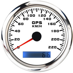 Ceas indicator RACES Marine WHITE - viteză (220kmh) cu senzor GPS