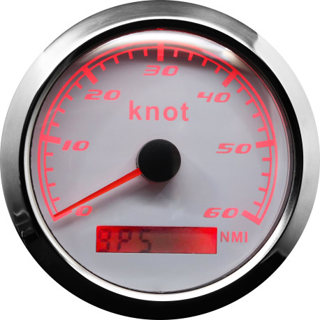 RACES Marine Ceas indicator RACES Marine WHITE - viteză (60 knot) | race-shop.ro