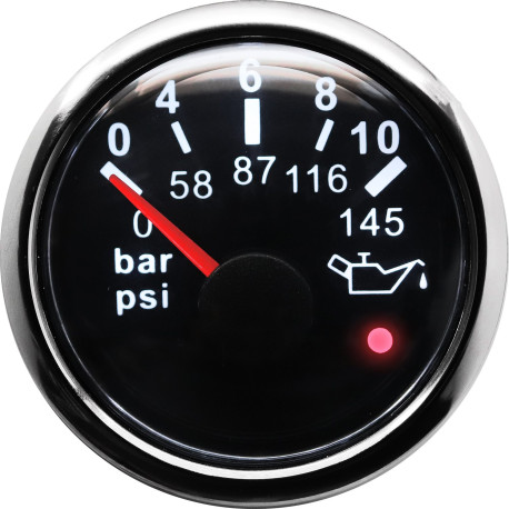 RACES Marine Ceas indicator RACES Marine - presiune ulei (0-10bar) cu avertisment | race-shop.ro