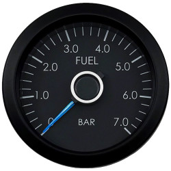 Ceas indicator RACES VW Series - presiune combustibil - albastru/alb