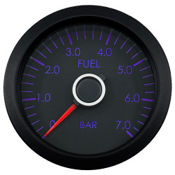 Ceas indicator RACES VW Series - presiune combustibil - rosu/albastru