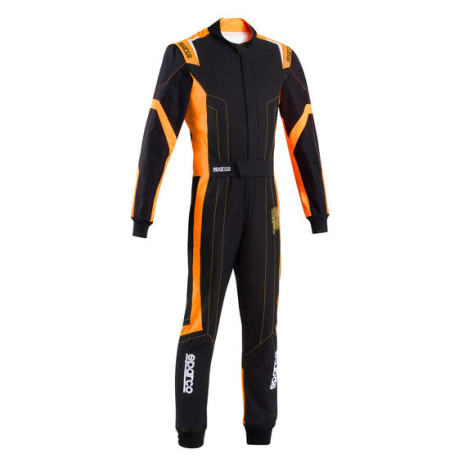 Combinezoane Costum de curse SPARCO THUNDER K48 ADV cu FIA, negru/portocaliu fluo | race-shop.ro