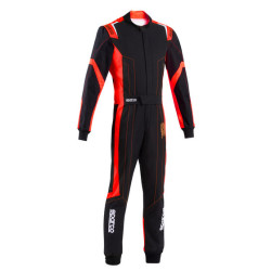 Combinezon de karting cu omologare CIK-FIA SPARCO THUNDER K48 ADV, negru/roșu
