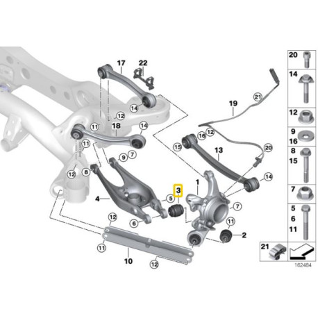 E90, E92 & E93 3 Series M3 (2006 -2013) Suport roți spate IRP - bucșe braț de control inferior (carcasă din aluminiu cu rulment) BMW E8x, E9x | race-shop.ro