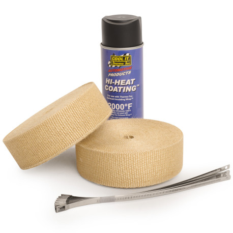 Spray impregnate Thermotec set: 2x bandă adezivă + spray impregnant + coliere inox | race-shop.ro