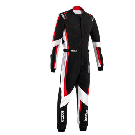 Combinezoane Costum de curse pentru copii SPARCO Kerb Advanced K48 cu FIA, negru/roșu | race-shop.ro