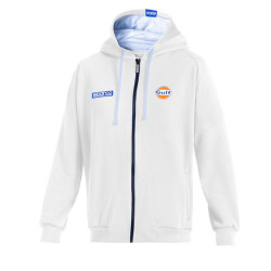 Hanorac cu glugă Sparco Gulf, alb