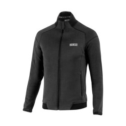 Hanorac ușor Sparco cu fermoar complet, negru