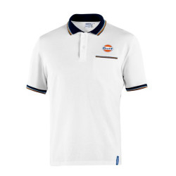 Tricou polo Spacro Gulf Buzunar, alb