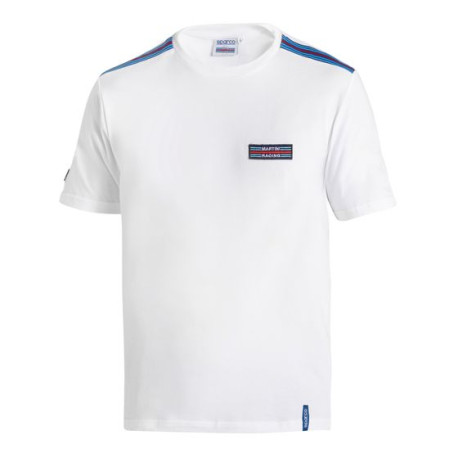 Tricouri Tricou Sparco Martini Racing Top Stripes, alb | race-shop.ro