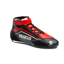 Încălțăminte de curse cu omologare FIA Sparco SKID 2025, negru/roșu