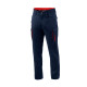 Pantaloni de lucru Sparco FTW din bumbac VERMONT, albastru marin/roșu
