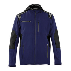Geacă cu glugă Sparco SOFTSHELL SEATTLE, albastră