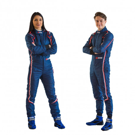 Bazár Combinezon cu FIA RRS EVO Monte Carlo, albastru/roșu AMBALAJ DESCHIS | race-shop.ro
