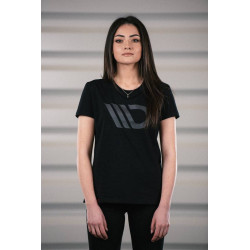 Tricou pentru femei MAXTON Design, gri cu logo roșu