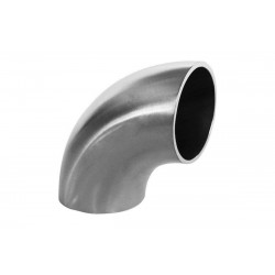 Cot inox 90°, 53mm, scurt