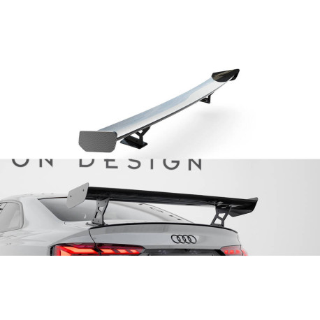 Body kit și tuning vizual MAXTON DESIGN eleron carbon cu suporți exteriori pentru Audi A5 / A5 S-Line / S5 / RS5 Coupe F5 / F5 Facelift, V2 | race-shop.ro