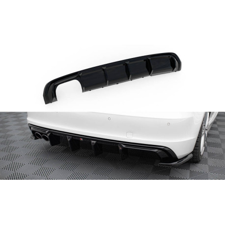 Body kit și tuning vizual Difuzor Valence Audi A3 S-Line Sportback 8V (Versiune cu țevi de eșapament duble pe o parte) | race-shop.ro
