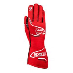 Mănuși de curse Sparco ARROW+ cu FIA (cusătură exterioară) red/black