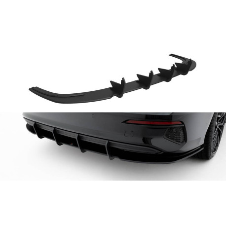 Body kit și tuning vizual MAXTON DESIGN difuzor bară spate pentru Audi A3 Sedan 8Y, negru-roșu | race-shop.ro