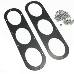 RACES Universal panou difuzor aer pentru bara spate - Negru/Argintiu