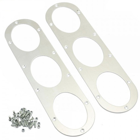 Body kit și tuning vizual RACES Universal panou difuzor aer pentru bara spate - Negru/Argintiu | race-shop.ro