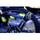 Volane sport Volan sport cu 3 spițe RACES RACESxFurtBokem Fire, 350mm, piele întoarsă, adâncime 90mm, negru/galben | race-shop.ro