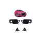 Body kit și tuning vizual RACES ornamente proiectoare ceață pentru Audi Q5 FY Gloss Black | race-shop.ro