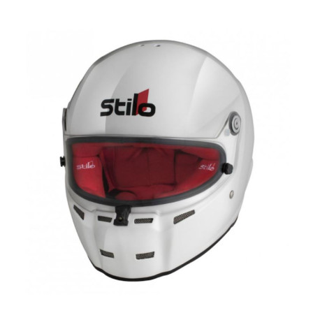 Căști inchise Cască integrală de karting STILO ST5FN, alb/roșu | race-shop.ro
