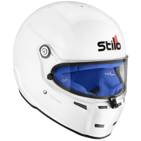 Căști inchise STILO Karting helmet ST5 CMR 2016, Alb cu interior albastru | race-shop.ro