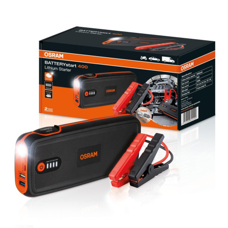 Redresor auto Osram Lithium Starter, Powerbank OBSL400, 12V 8.0L | race-shop.ro