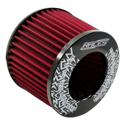 RACES Motorsport filtru aer sport universal (înălțime 125mm) - ROȘU