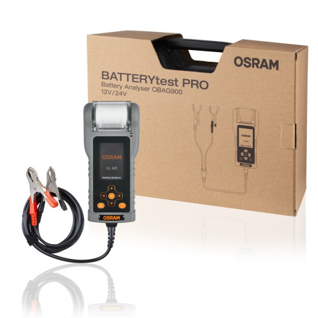 Redresor auto Osram BATTERY test, Analizor de baterii PRO | race-shop.ro