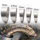 Reducție dreaptă Segment de eșapament din oțel inoxidabil RACES cu dinți de fierăstrău, tăiat în unghi - 51mm | race-shop.ro
