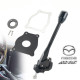 Schimbător scurt (short shifter) Schimbător scurt de precizie RACES din aluminiu cu manetă din fibră de carbon pentru Mazda MX-5 NA/NB | race-shop.ro