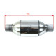 Catalizator universal Convertor catalitic sport EURO 2 200 CPSI up to 2.0L - 55mm | race-shop.ro