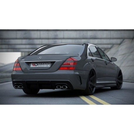 Bazár MERCEDES S W221 (look W205) Bară spate + Difuzor bară spate DETERIORAT | race-shop.ro