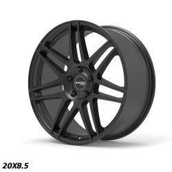 Roată STROM STR3 20x8.5 5x114.3 73.1 ET35, Negru satinat complet