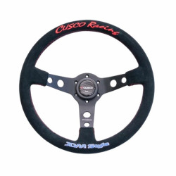 Cusco Racing steering wheel, Negru - 350mm