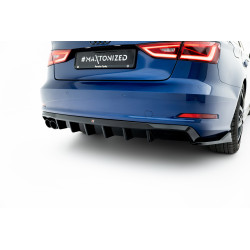 MAXTON DESIGN difuzor bară spate pentru Audi A3 Sedan 8V (evacuare 2+0)
