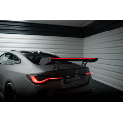 Eleron din carbon cu suporturi interne, montanți verticali + LED BMW M4 G82 / G82 Facelift / M440i / 4 M-Pack G22 / G22 Facelift