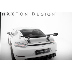 Eleron din carbon cu suporturi interne și montanți verticali V1 Porsche 718 Cayman 982c
